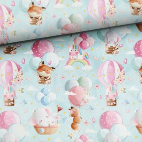 Függöny anyaga Állatok lufikban