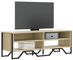 sonoma tölgy színű szerelt fa TV-szekrény 122 x 34 x 41 cm