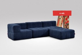 4 Dílná Modulární Pohovka – Modrá