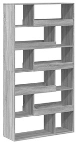 szürke sonoma színű szerelt fa térelválasztó 100x33x187,5 cm