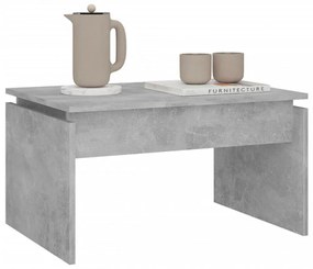 betonszürke szerelt fa dohányzóasztal 68 x 50 x 38 cm