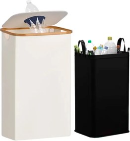 Szelektív palackgyűjtő 100l fehér