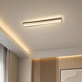 BRILAGI - LED dimmelhető mennyezeti lámpa OUTLINE LED/90W/230V 18x100 cm fehér/fekete + távirányító