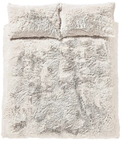 Fehér kétszemélyes mikroplüss ágyneműhuzat 200x200 cm Cuddly – Catherine Lansfield