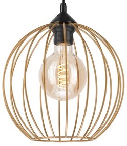 Csillár zsinóron ZOYA 1xE27/60W/230V sárgaréz