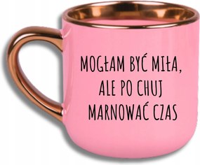 Bögre Rózsaszín Elegáns Nagy Vicces Ajándék Lehettem Kedves