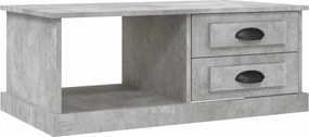 vidaXL betonszürke szerelt fa dohányzóasztal 90 x 50 x 35 cm
