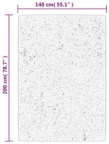 IZA antracit rövid szálú skandináv stílusú szőnyeg 140 x 200 cm