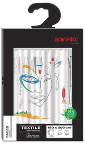 Zuhanyfüggöny 180x200 cm Faces – Spirella