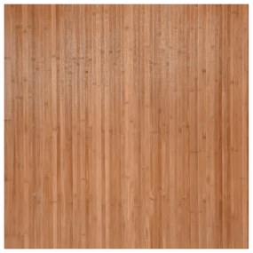 négyszögletű természetes bambusz szőnyeg 100 x 100 cm