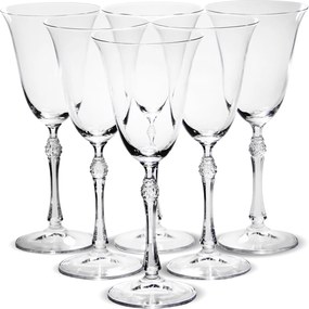 Poharak Parus fehér bor kristály szett 6 db-os