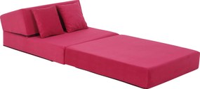 Összecsukható matrac/fotel, 2v1, rózsaszín magenta, PELOS