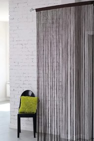 Függöny SPAGETTI(zsinórfüggöny) sötétbarna 90x280
