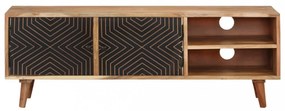 tömör akácfa TV-szekrény 115 x 30 x 39 cm
