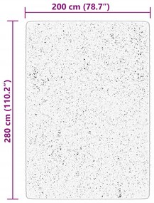 HUARTE púderszínű rövid szálú puha és mosható szőnyeg 200x280cm