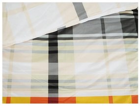 Narancssárga egyszemélyes krepp ágyneműhuzat 140x200 cm Orabge Kube – B.E.S.