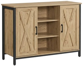 Komód TAYLOR ARTISAN nyitott polcokkal, 100x70cm