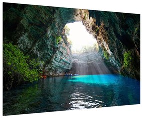 Barlangi tó képe (90x60 cm)