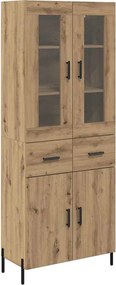 vidaXL Magasfiú fiókkal Artisan tölgy 69,5 x 34 x 180 cm Faanyag