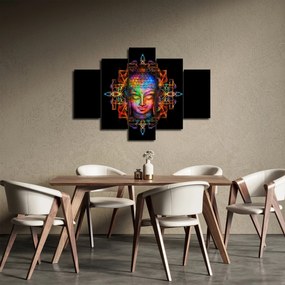 Kép - Buddha mellszobra neon színekben (150x105 cm)