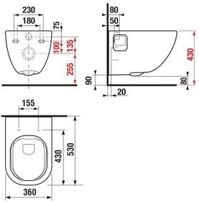 JIKA H8207160000001 - Függesztett WC MIO kerámia/fehér