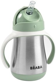 Beaba Beaba - Hőszigetelt pohár szívószállal 250 ml zöld FBB0006
