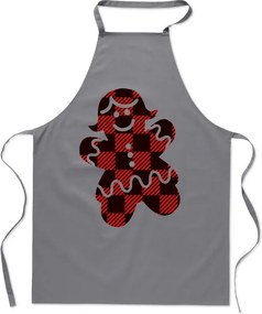 Karácsonyi konyhai kötény Mrs. Mézeskalács Neki