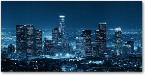 Fotó üvegfestmény Los Angeles éjszaka 140x70