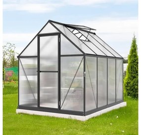 üvegház LANITPLAST SARANA 6x8 PC 4 mm fekete színű LG4334