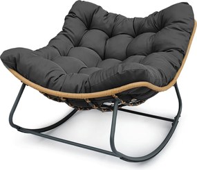 Hintaszék fém vázzal szürke szövet AZL-G5143 GREY