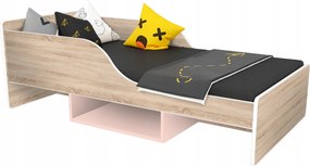 Gyerekágy Smile 160x70 sonoma-rózsaszín