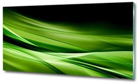 Egyedi üvegkép Zöld hullámok háttér osh-87078667