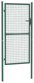 vidaXL zöld acél kerítéskapu 100 x 175 cm
