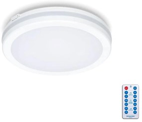 LED fürdőszobai mennyezeti lámpa szenzorral LED/12W/230V átm. 20 cm fehér + DO