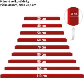 STILISTA Fali polc szett 2 db 30 cm fehér fény