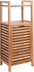 BIG BAMBOO fürdőszobai polc szennyeskosárral