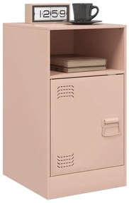 2 db rózsaszín acél éjjeliszekrény 34,5x39x62 cm