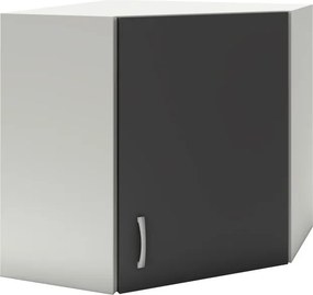Benita 1 ajtós Felső konyhaszekrény Antracit-Fehér 60x60x60 cm N