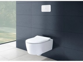 Villeroy & Boch 5656RS01 - AVENTO falra szerelhető WC SoftClose ülőkével, kerámia/fehér