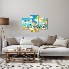 Kép - Egy nap a tengerparton (90x60 cm)