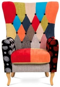 Tv És Pihenő Fotel Patchwork Színben Ak-101
