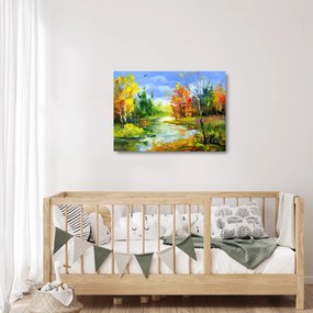 Kép - Tájfestés (üvegen) (70x50 cm)