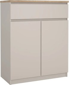 Krémszínű komód 80x100x40 cm Naia – Tvilum