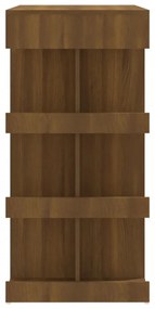 barna tölgyszínű bárasztal tárolópolccal 100 x 50 x 101,5 cm