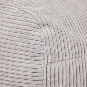 Krémszínű kordbársony babzsákfotel Plus 100 Lounge – SLOWDOWN