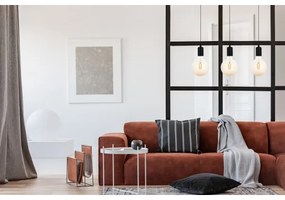 Csillár zsinóron MIROS 3xE27/60W/230V fekete