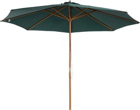 Outsunny 300x250 cm-es Napernyő Fa Tölggyel és 8 Bordás Kötélrendszerrel | Aosom