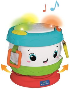 Színes Smiley készségfejlesztő dob fénnyel és hanggal Clementoni
