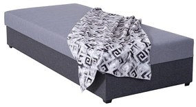 Kárpitozott heverő JACOB XL, tárolóval, teherbírás 130 kg, 90x200 cm, szürke 8590828933823