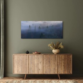 Kép - erdő a ködben, Carpathians, Ukraina (120x50 cm)